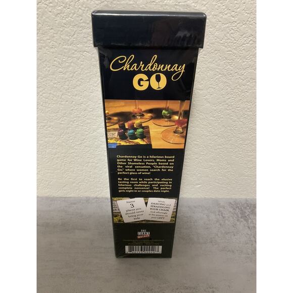 New Chardonnay Go Board Game Wine Lovers Party Adult Fun Drinking Game Sealed - Picture 1 of 2